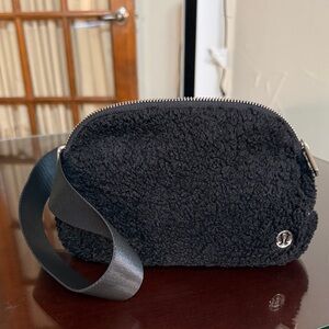 lululemon athletica Black Sherpa Cosmetic Bag